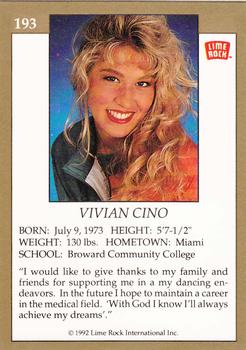 1992 Lime Rock Pro Cheerleaders #193 Vivian Cino Back