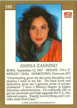1992 Lime Rock Pro Cheerleaders #195 Anissa Zannino Back