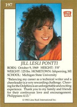 1992 Lime Rock Pro Cheerleaders #197 Jill Pontti Back