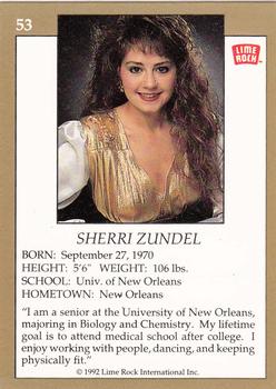 1992 Lime Rock Pro Cheerleaders #53 Sherri Zundel Back