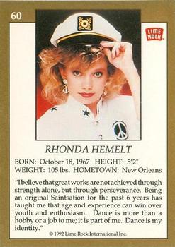 1992 Lime Rock Pro Cheerleaders #60 Rhonda Hemelt Back
