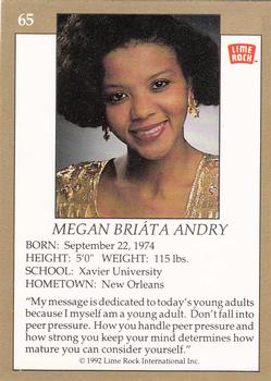 1992 Lime Rock Pro Cheerleaders #65 Megan Briata Andry Back