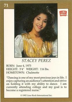 1992 Lime Rock Pro Cheerleaders #71 Stacey Perez Back