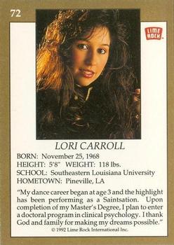 1992 Lime Rock Pro Cheerleaders #72 Lori Carroll Back