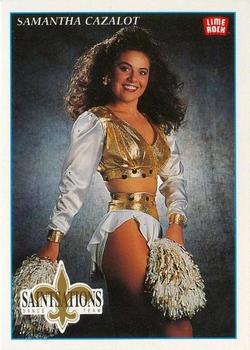 1992 Lime Rock Pro Cheerleaders #74 Samantha Cazalot Front