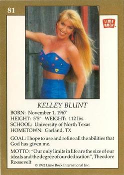 1992 Lime Rock Pro Cheerleaders #81 Kelley Blunt Back