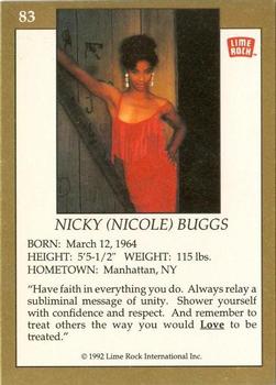 1992 Lime Rock Pro Cheerleaders #83 Nicole Buggs Back