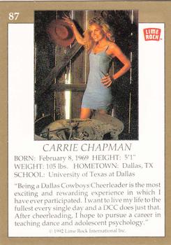 1992 Lime Rock Pro Cheerleaders #87 Carrie Chapman Back