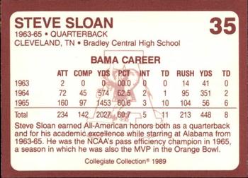 1989 Collegiate Collection Coke Alabama Crimson Tide (580) #35 Steve Sloan Back