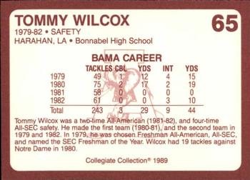 1989 Collegiate Collection Coke Alabama Crimson Tide (580) #65 Tommy Wilcox Back