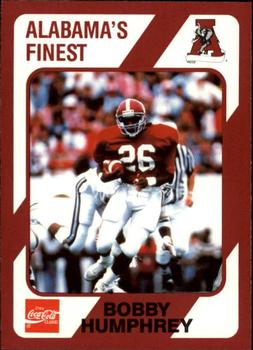 1989 Collegiate Collection Coke Alabama Crimson Tide (580) #70 Bobby Humphrey Front