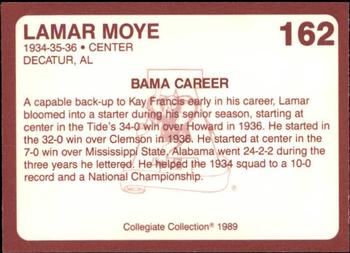 1989 Collegiate Collection Coke Alabama Crimson Tide (580) #162 Lamar Moye Back