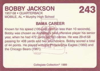 1989 Collegiate Collection Coke Alabama Crimson Tide (580) #243 Bobby Jackson  Back
