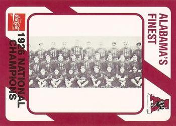 1989 Collegiate Collection Coke Alabama Crimson Tide (580) #277 1926 National Champions Front