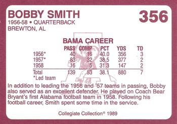 1989 Collegiate Collection Coke Alabama Crimson Tide (580) #356 Bobby Smith Back