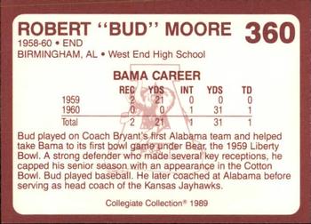 1989 Collegiate Collection Coke Alabama Crimson Tide (580) #360 Robert Moore Back