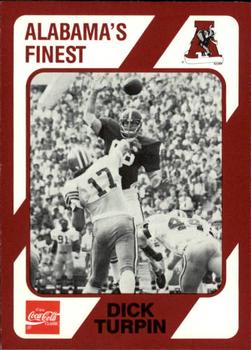 1989 Collegiate Collection Coke Alabama Crimson Tide (580) #426 Dick Turpin Front