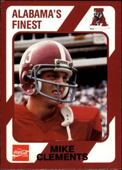 1989 Collegiate Collection Coke Alabama Crimson Tide (580) #435 Mike Clements Front