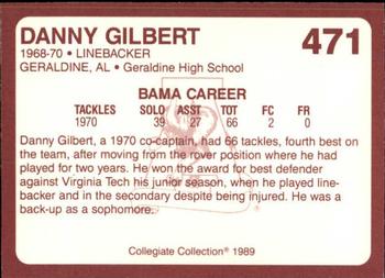 1989 Collegiate Collection Coke Alabama Crimson Tide (580) #471 Danny Gilbert Back