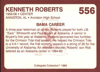 1989 Collegiate Collection Coke Alabama Crimson Tide (580) #556 Kenneth Roberts Back