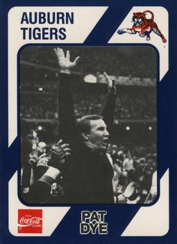 1989 Collegiate Collection Coke Auburn Tigers (20) #C-1 Pat Dye Front
