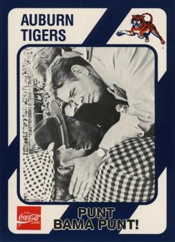 1989 Collegiate Collection Coke Auburn Tigers (20) #C-9 Punt Bama Punt Front