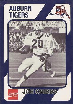 1989 Collegiate Collection Coke Auburn Tigers (20) #C-15 Joe Cribbs Front