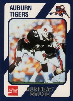 1989 Collegiate Collection Coke Auburn Tigers (20) #C-17 Aundray Bruce Front