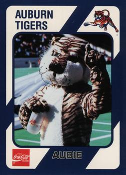 1989 Collegiate Collection Coke Auburn Tigers (20) #C-18 Aubie the Tiger Front