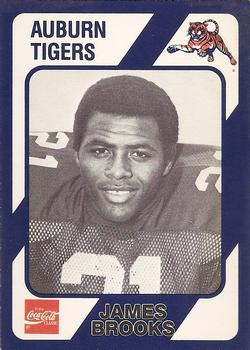 1989 Collegiate Collection Coke Auburn Tigers (20) #C-20 James Brooks Front