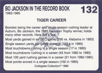 1989 Collegiate Collection Coke Auburn Tigers (580) #132 Bo Jackson Back
