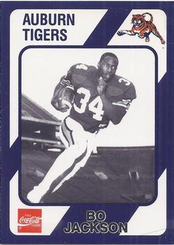 1989 Collegiate Collection Coke Auburn Tigers (580) #132 Bo Jackson Front