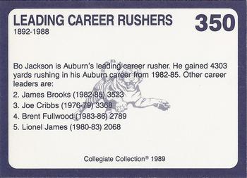 1989 Collegiate Collection Coke Auburn Tigers (580) #350 Leading Rushers Back