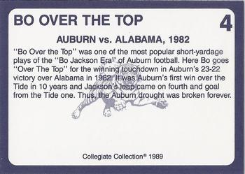 1989 Collegiate Collection Coke Auburn Tigers (580) #4 Bo Over the Top Back