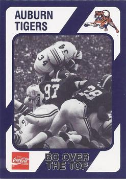 1989 Collegiate Collection Coke Auburn Tigers (580) #4 Bo Over the Top Front