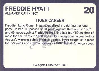 1989 Collegiate Collection Coke Auburn Tigers (580) #20 Freddie Hyatt Back