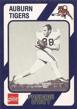 1989 Collegiate Collection Coke Auburn Tigers (580) #20 Freddie Hyatt Front