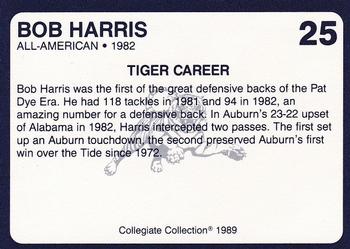 1989 Collegiate Collection Coke Auburn Tigers (580) #25 Bob Harris Back
