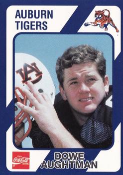 1989 Collegiate Collection Coke Auburn Tigers (580) #36 Dowe Aughtman Front