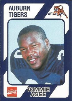 1989 Collegiate Collection Coke Auburn Tigers (580) #38 Tommie Agee Front