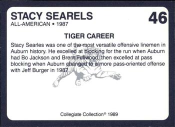 1989 Collegiate Collection Coke Auburn Tigers (580) #46 Stacy Searels Back
