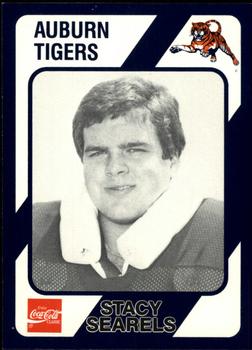 1989 Collegiate Collection Coke Auburn Tigers (580) #46 Stacy Searels Front