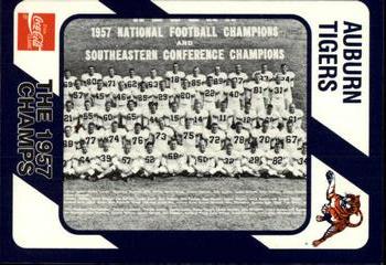 1989 Collegiate Collection Coke Auburn Tigers (580) #47 The 1957 Champs Front