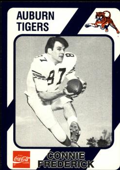 1989 Collegiate Collection Coke Auburn Tigers (580) #59 Connie Frederick Front