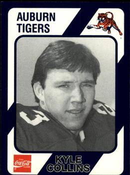 1989 Collegiate Collection Coke Auburn Tigers (580) #83 Kyle Collins Front