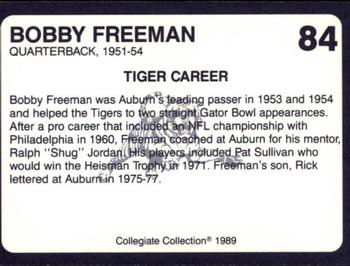 1989 Collegiate Collection Coke Auburn Tigers (580) #84 Bobby Freeman Back
