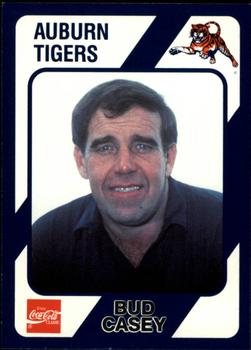 1989 Collegiate Collection Coke Auburn Tigers (580) #91 Bud Casey Front