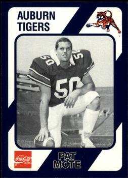 1989 Collegiate Collection Coke Auburn Tigers (580) #94 Pat Mote Front