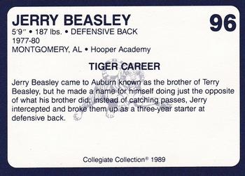 1989 Collegiate Collection Coke Auburn Tigers (580) #96 Jerry Beasley Back