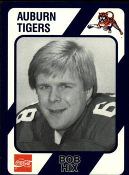 1989 Collegiate Collection Coke Auburn Tigers (580) #115 Bob Hix Front
